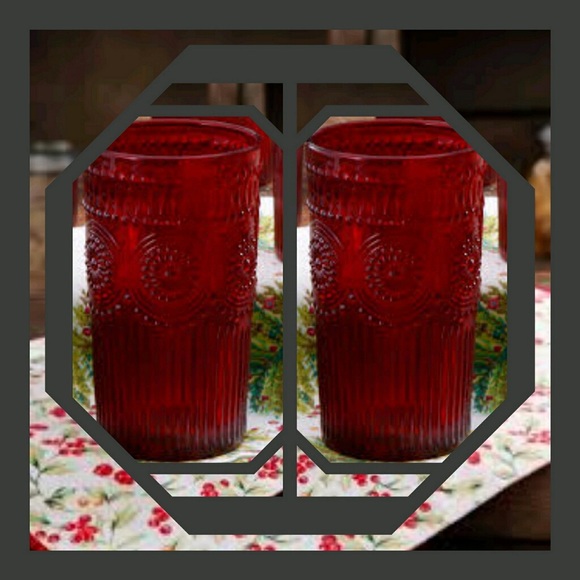 The Pioneer Woman Other - ❣️The Pioneer Woman 2 Red Embossed tumblers